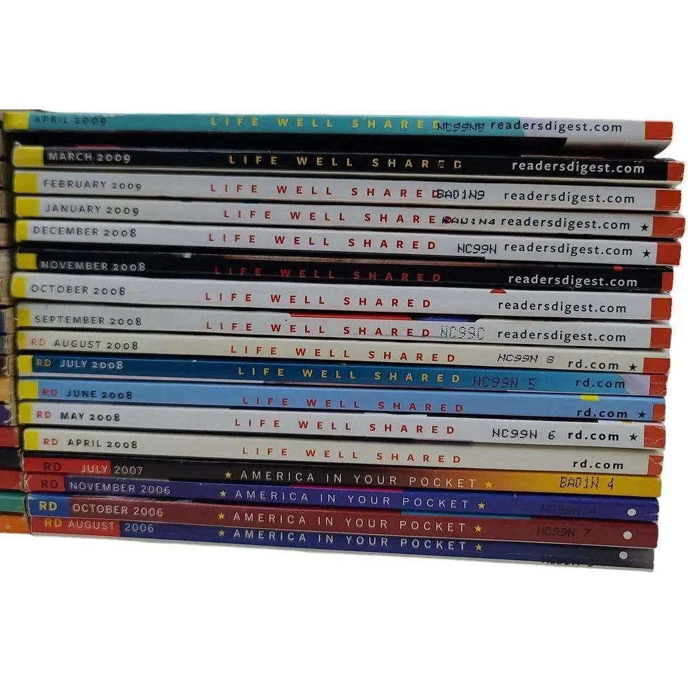 Readers Digest Magazines 34 Issues 2003 - 2009 Vintage Celebrity Health Politics